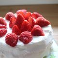 みるく茶's cooksnap of when they made 基本のデコレーションケーキ.