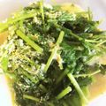 1男4女のママ's cooksnap of when they made ベジ♪春菊の卵とじ.