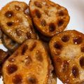 みーちーこー's cooksnap of when they made ロールキャベツの残りでレンコンの照り焼き.