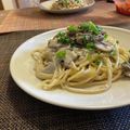 みみず◎'s cooksnap of when they made ダイニングバーの味★蟹味噌クリームパスタ.