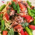 lune7's cooksnap of when they made サバ缶とトマト缶で簡単＊冷製パスタ.