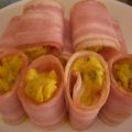 るらちゃん's cooksnap of when they made ♬*:ハムにかぼちゃサラダを巻いて♬♪ﾟ.