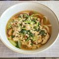 mintpino's cooksnap of when they made ほうれん草とひき肉のあんかけうどん.