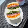 バカリャウ's cooksnap of when they made ローストビーフと野菜のサンドイッチ.