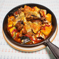 バカリャウ's cooksnap of when they made ■かぼちゃと茄子のミートチーズ焼き■.