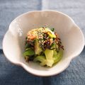 バカリャウ's cooksnap of when they made 青梗菜の梅肉塩昆布和え.