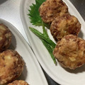 chisa−ri's cooksnap of when they made こんがり＊豚ひき肉と竹の子のつくね揚げ.