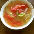 クックHJTK9C☆'s cooksnap of when they made 【スープ*汁物】トマトとレタスのスープ.