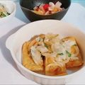 今日の勝家御膳's cooksnap of when they made お揚げさんに新玉葱のせたん.