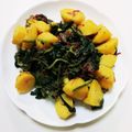 ねこのかあさん's cooksnap of when they made 新じゃがとほうれん草のコンミートソテー.