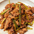 miho8751's cooksnap of when they made 豚こま切れ肉とニンニクの芽の甘辛炒め.