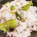 motchママ's cooksnap of when they made そら豆としらす入り梅ごはん.