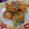 しまあか's cooksnap of when they made 簡単☆お弁当やおつまみに♪鮭の磯辺揚げ.