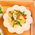 のんちごはん♡'s cooksnap of when they made ニラ入りトマトと卵の炒めもの.