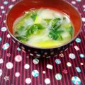 ふうはっちゃん's cooksnap of when they made 小松菜と玉葱の味噌汁.