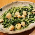 かなりんココりん's cooksnap of when they made 水菜とホタテのニンニクバター醤油炒め.