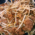 いわみかちゃん's cooksnap of when they made 牛こま肉ともやしのオイスターソース炒め.