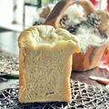 KoreKumi's cooksnap of when they made HBで♡卵白inもちふわ食パン♡.