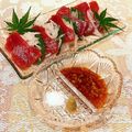 なつき☆ミ's cooksnap of when they made *お塩とわさびで食べるお刺身*.