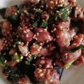 Nöööla♡'s cooksnap of when they made ハツモトと庄内あさつきの辛味噌炒め.