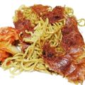 はるいろいちご's cooksnap of when they made 焼きそばチーズのおつまみガレット.