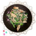 ☆hironon☆'s cooksnap of when they made 節約☆ニラともやしとちくわのオイマヨ炒め.