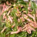 さんすけママ☆'s cooksnap of when they made レンジで簡単♡ピーマンとベーコンの和え物.