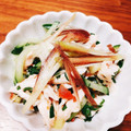 クックNW0HLP☆'s cooksnap of when they made ささみの梅・しそ・みょうが・きゅうり和え.