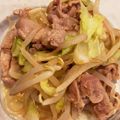 いぬわんわんわん's cooksnap of when they made ヘルシー！豚こま肉で！もやし入り生姜焼き.