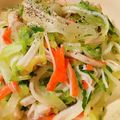 JUN1029's cooksnap of when they made 新玉ねぎとカニかまの和風サラダ.
