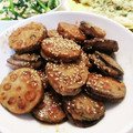クックE662AA☆'s cooksnap of when they made れんこん はさみ焼き.