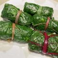 ma◎ru's cooksnap of when they made スイスチャードの菜飯おにぎり.