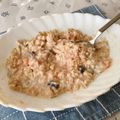 waco25's cooksnap of when they made 明太子の豆乳オートミールリゾット.