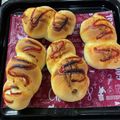 しろごまちゅん's cooksnap of when they made 【パン屋さんの定番】ウィンナーパン.