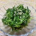 あめにゃん's cooksnap of when they made おかひじき ポン酢かけるだけ.