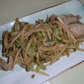ｃｉｎｚａｎｏ's cooksnap of when they made ☆簡単　大根の皮と豚バラ肉のポン酢炒め☆.