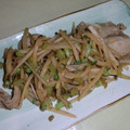 ｃｉｎｚａｎｏ's cooksnap of when they made ☆簡単　大根の皮と豚バラ肉のポン酢炒め☆.