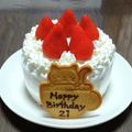 smileぺんちゃん's cooksnap of when they made 卵１個で☆基本のスポンジケーキ（4号）.