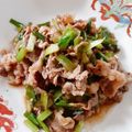まーく71's cooksnap of when they made 牛肉とニラの中華炒め.
