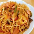 mosumi's cooksnap of when they made 魚肉ソーセージ☆ナポリタン.