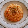 ほろぴ's cooksnap of when they made ケチャップ風味の魚ニソ玉子チャーハン.