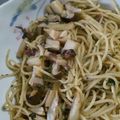 クックV8GXUG☆'s cooksnap of when they made 簡単！エリンギと梅の和風パスタ.