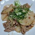クックOSIUQ0☆'s cooksnap of when they made 豚細切れと長芋のニンニクオイ炒め.