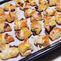 もこもこtrain's cooksnap of when they made 材料3つ！チョコレートのミニクロワッサン.