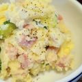 クック12GJPT☆'s cooksnap of when they made いぶりがっこがアクセント！ポテサラ.