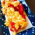 かわゆう1211's cooksnap of when they made 甘酸っぱい、トマトと卵の炒め物.