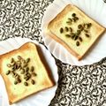 ふたごゆき's cooksnap of when they made 〖南瓜の種と蜂蜜のトースト〗.