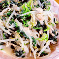 もた茶's cooksnap of when they made もやしとほうれん草のツナ和え.