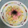 もぐもぐ人's cooksnap of when they made 鮭フレークお寿司.