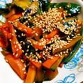 たにたーに's cooksnap of when they made 皮を剥いたら作ろう♪かぼちゃの皮きんぴら.
